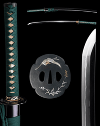 Katana Crane Resonance Sanmai Blade Kakuka Koshirae 霞鳴 - SwordSmith Australia