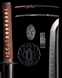 Katana Crane’s Wave Maru Blade Kuronami Koshirae 黒浪 - SwordSmith Australia