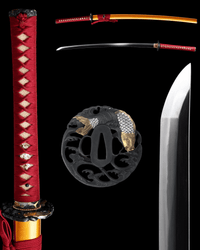 Katana Crimson Koi Sanmai Blade Nishikigoi Koshirae 錦焰 - SwordSmith Australia