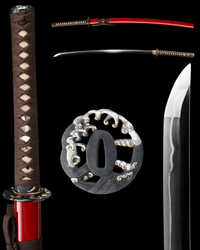 Katana Crimson Wave Sanmai Blade Sekiro Koshirae 赤涛 - SwordSmith Australia