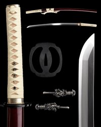 Katana Jade Mist Maru Blade Shiratsuyu Koshirae 玉霞 - SwordSmith Australia
