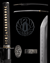 Katana Midnight Crane Maru Blade Genkaku Koshirae 玄鶴 - SwordSmith Australia