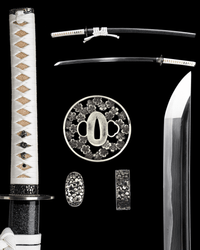 Katana Sakura Mist Sanmai Blade Hanagasumi Koshirae 白澤 - SwordSmith Australia