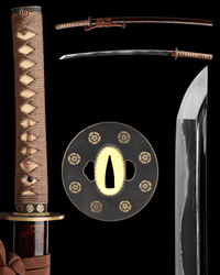 Katana Shadowcrest Oda Mokko Sanmai Blade Genmon Koshirae 紋影 - SwordSmith Australia