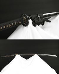 Katana Silent Wave Folded Steel Blade Kuronami Koshirae 玄濤 - SwordSmith Australia
